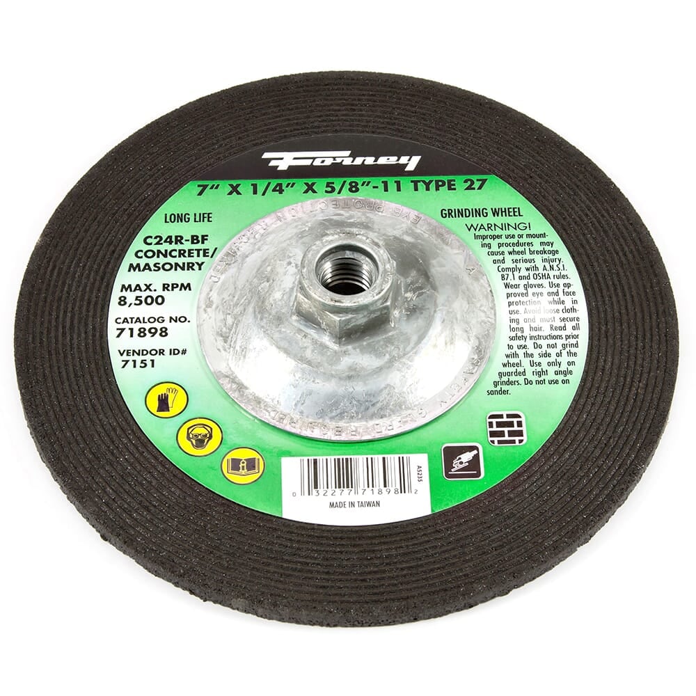 71898 Grinding Wheel, Masonry, Typ